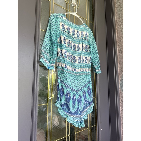 SPELL Sunset Road Romper Turquoise Playsuit - Picture 5 of 8